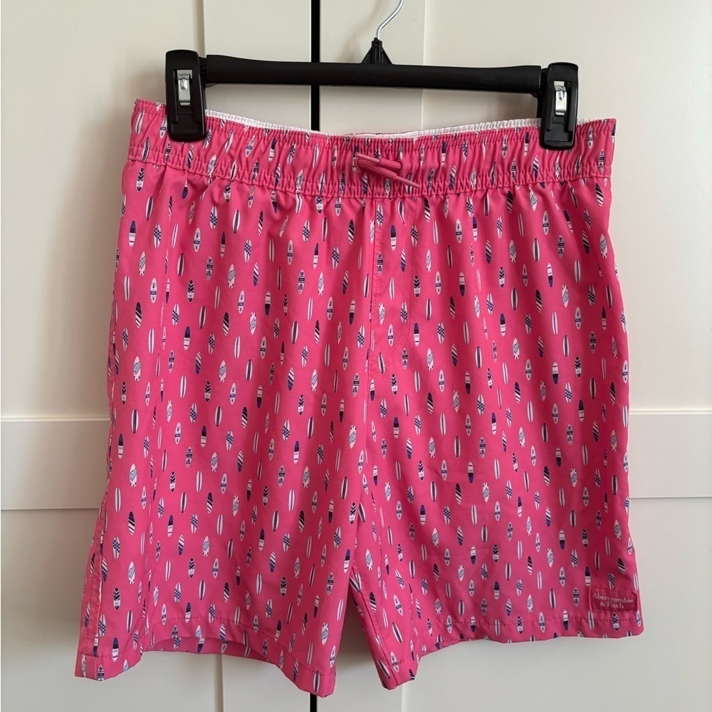 Abercrombie kids Swim Trunks pink popsicles size 15/16